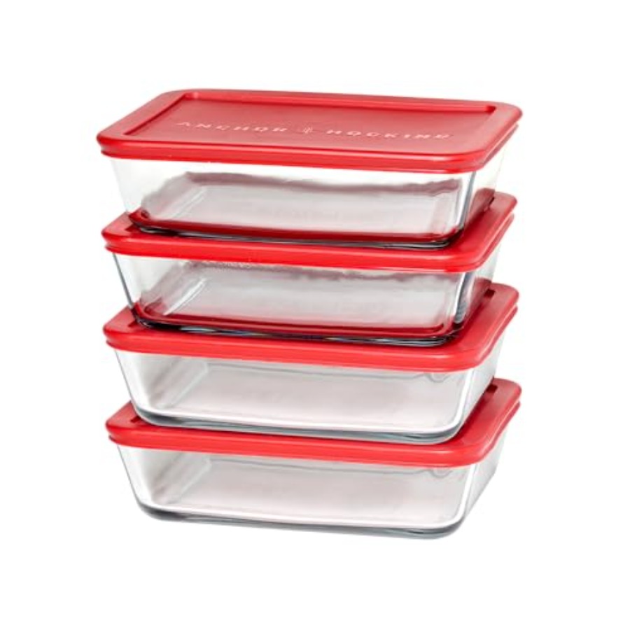 Food Storage Oven Safe - SnugFitTM Rectangular Food Storage Containers with