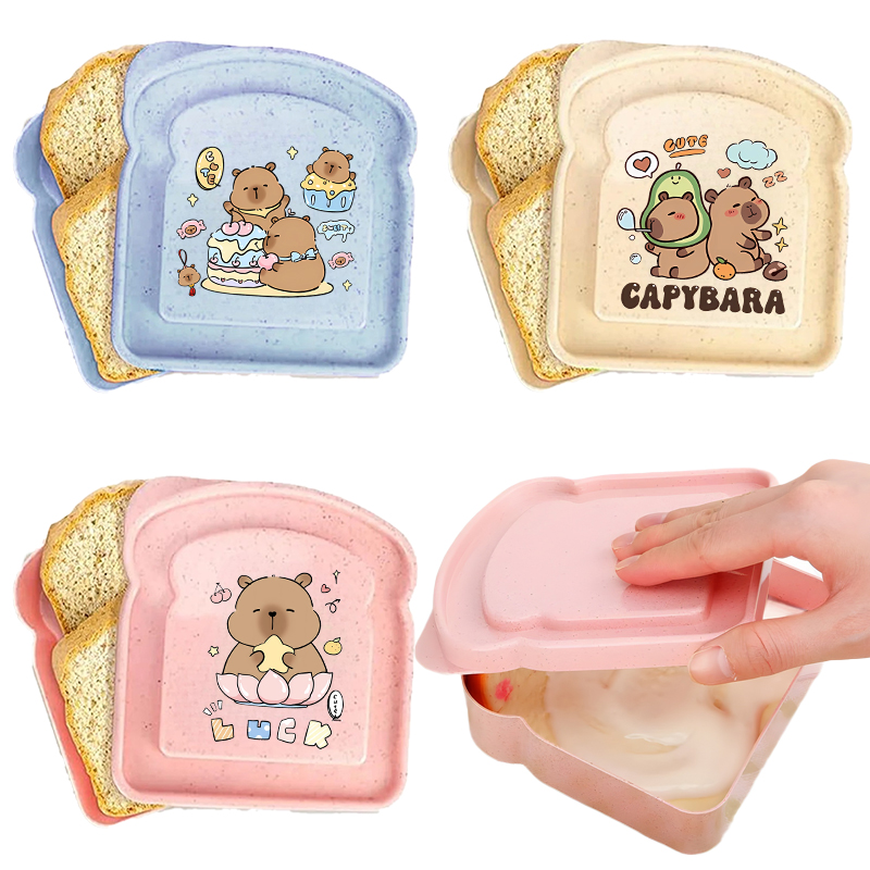 Food Storage In The Kitchen - Capybara Portable Lunch Box Sandwich Silicone