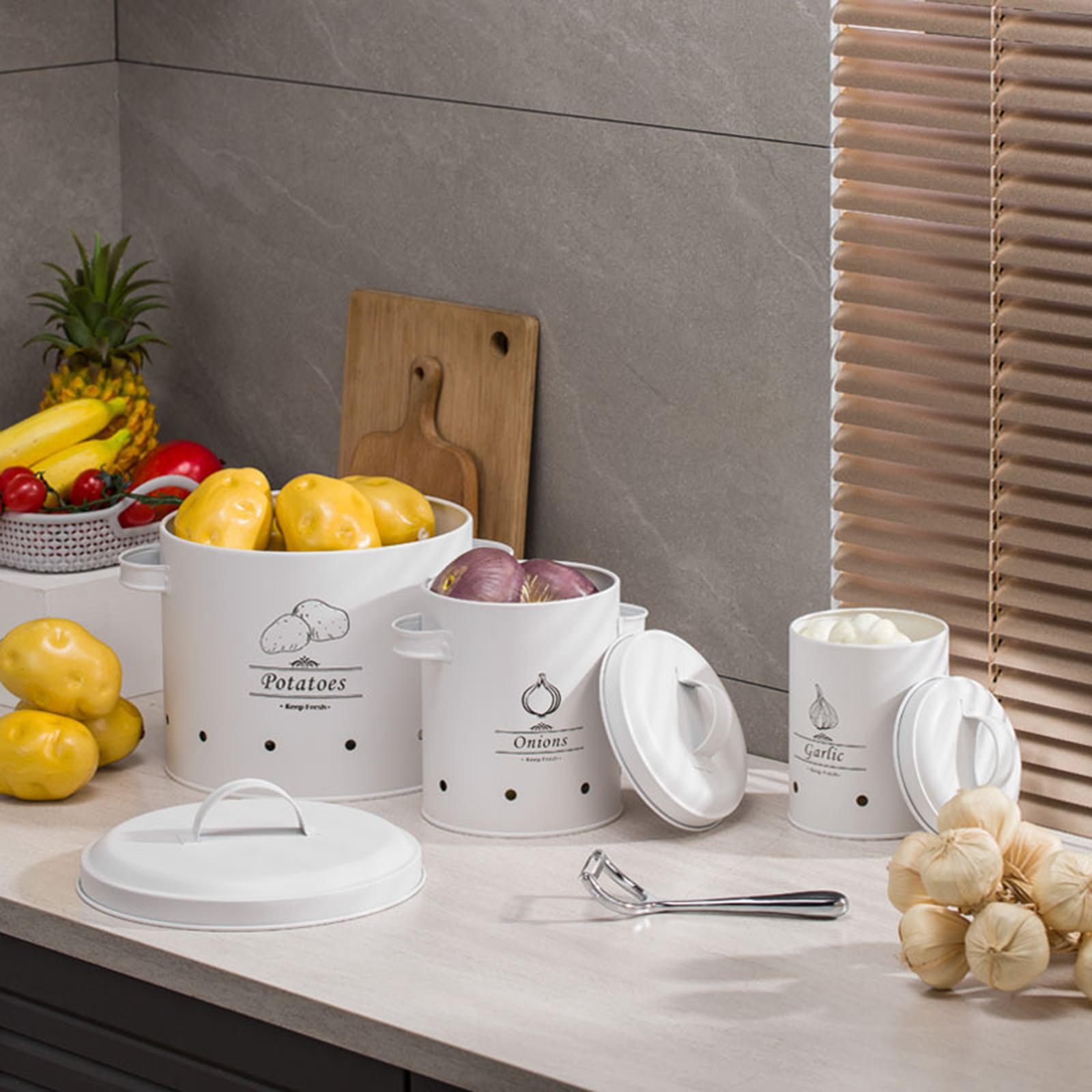 Food Storage Lidl - 3Pcs Kitchen Storage Canisters with Lids