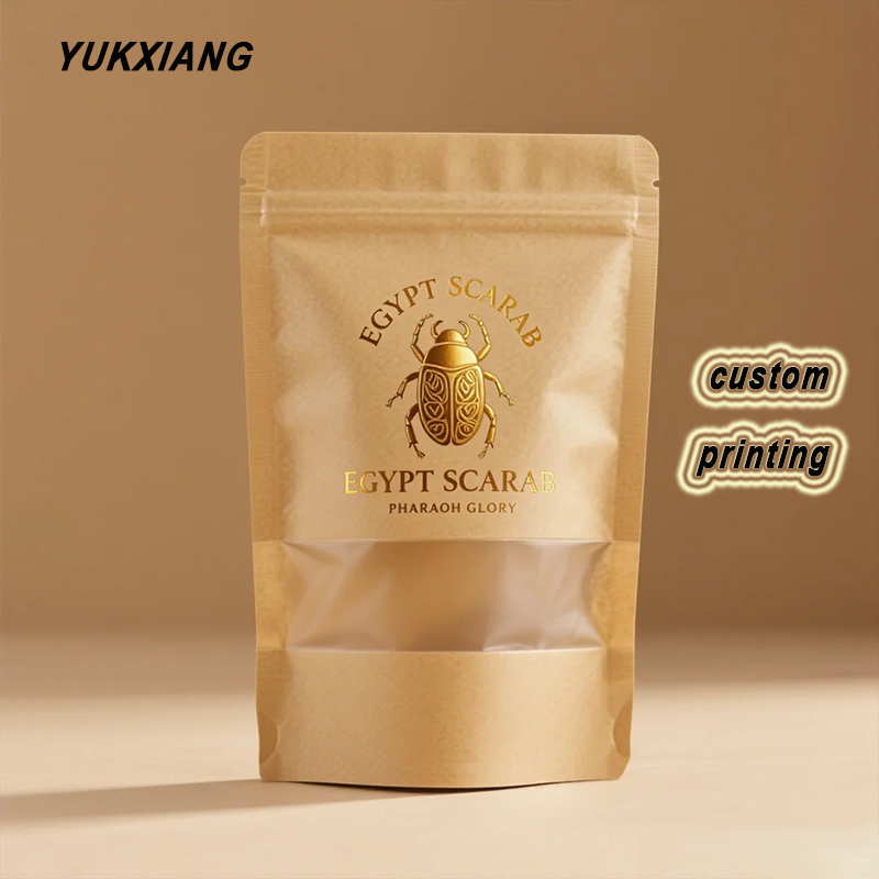 Food Storage Zipper Bags - Customized Packing Zip lock Kraft Paper
