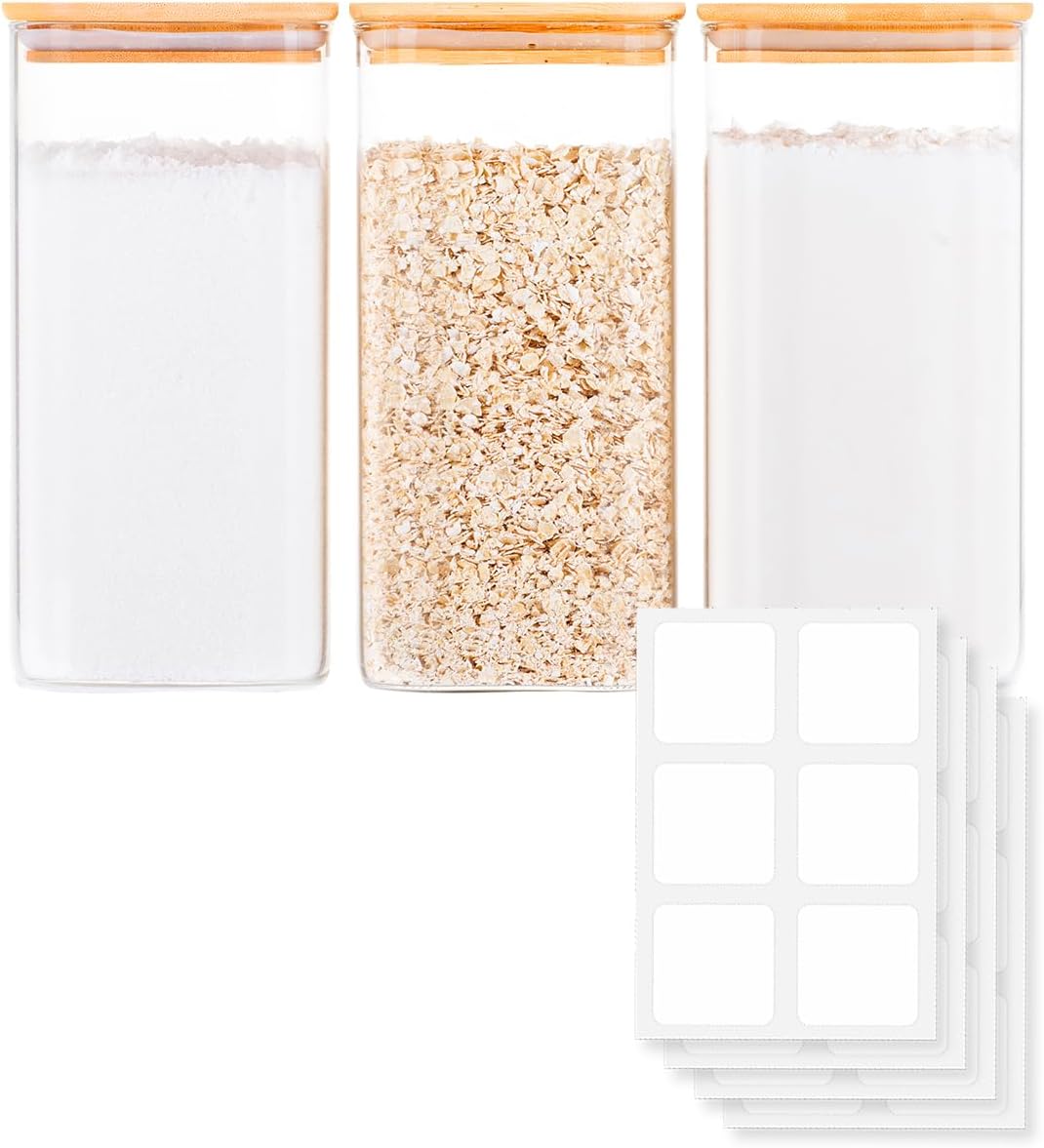 Food Storage Airtight - Glass Food Storage Jars with Airtight