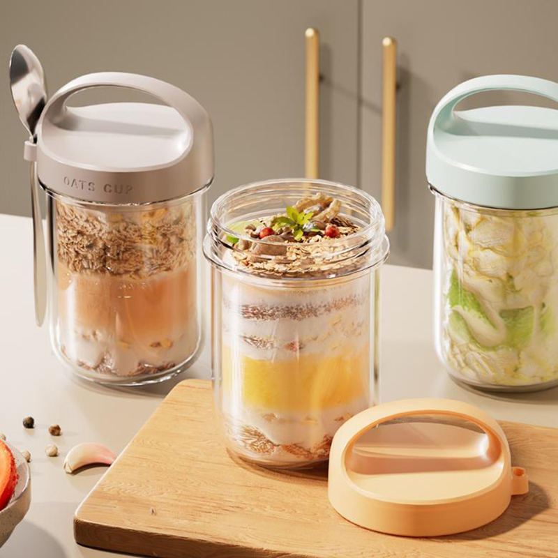 Food Storage Yogurt - 〔CC11〕430ML Breakfast Cups Oatmeal Cereal Nut