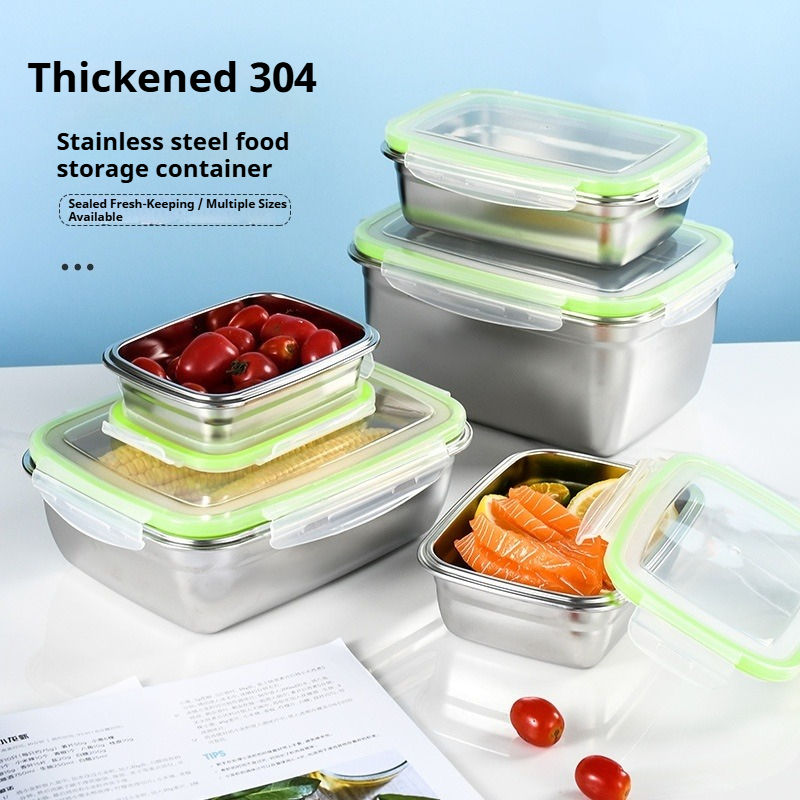 Food Storage Oven Safe - 304 Stainless Steel Lunch Box Set