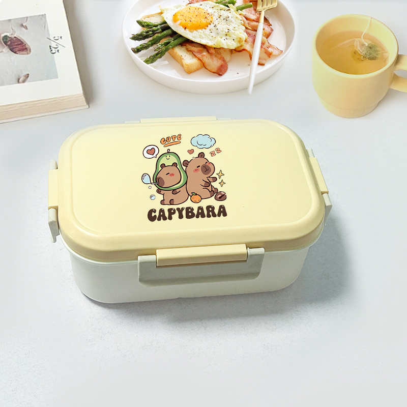 Food Storage Box - Capybara Bento Lunch Box Cartoon Figure