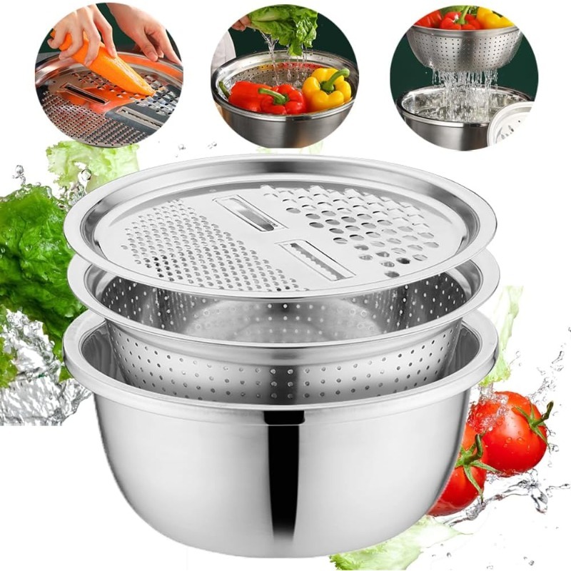 Food Storage Vegetables - 3 in 1 Multifunctional Stainless Steel