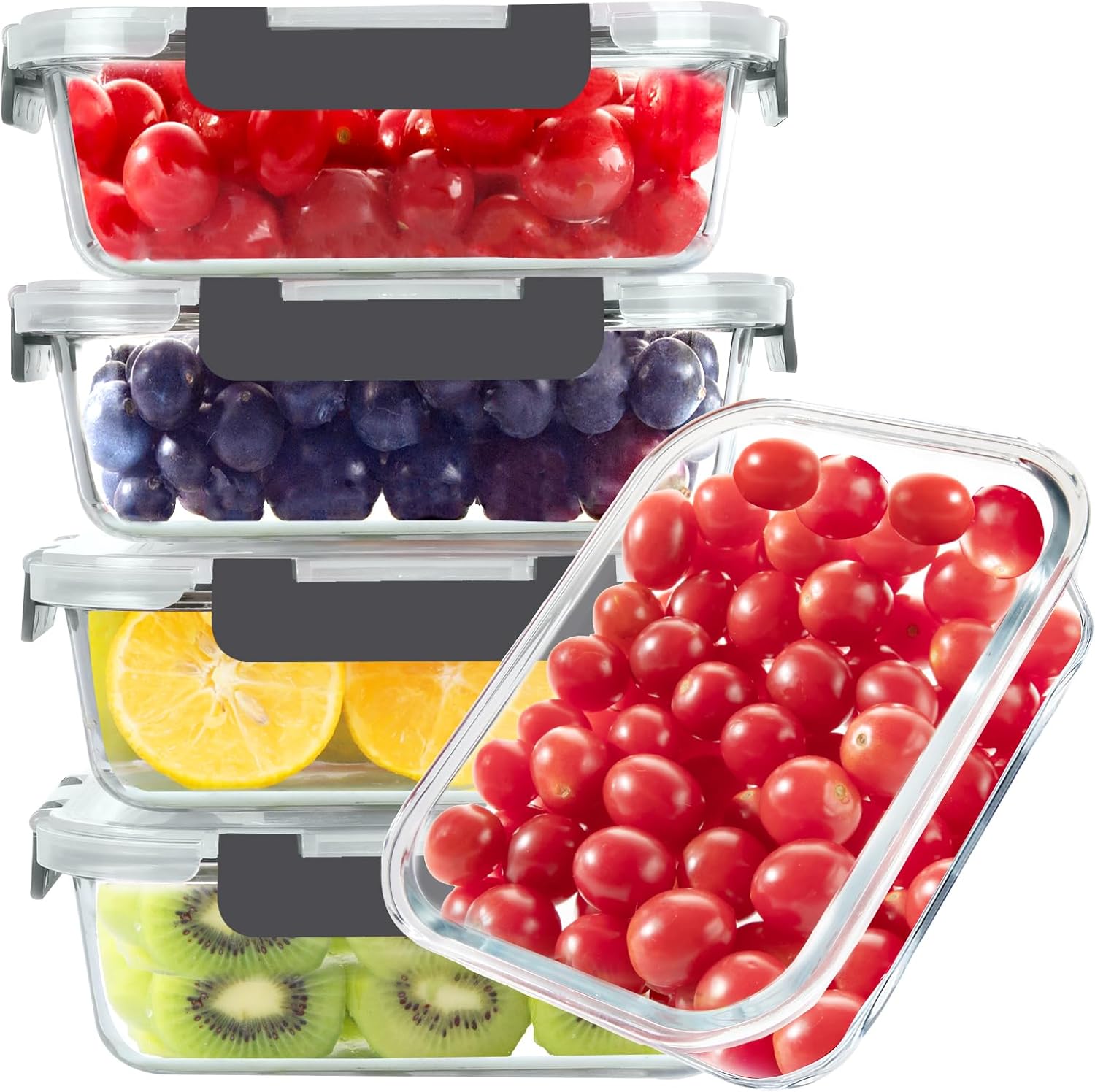 Food Storage Box - Glass Food Storage Containers, 5 Pack