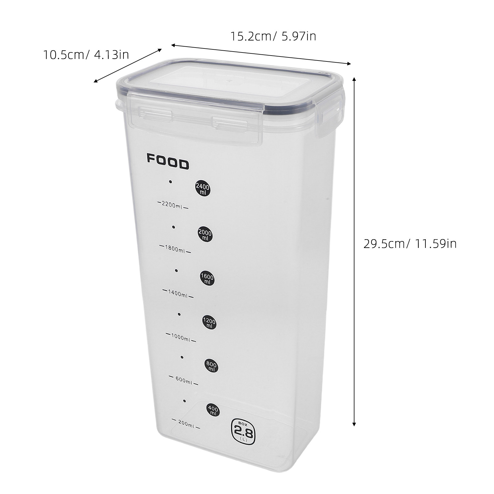 2Pcs Clear Grain Storage Box A - Food Storage Box avis et prix