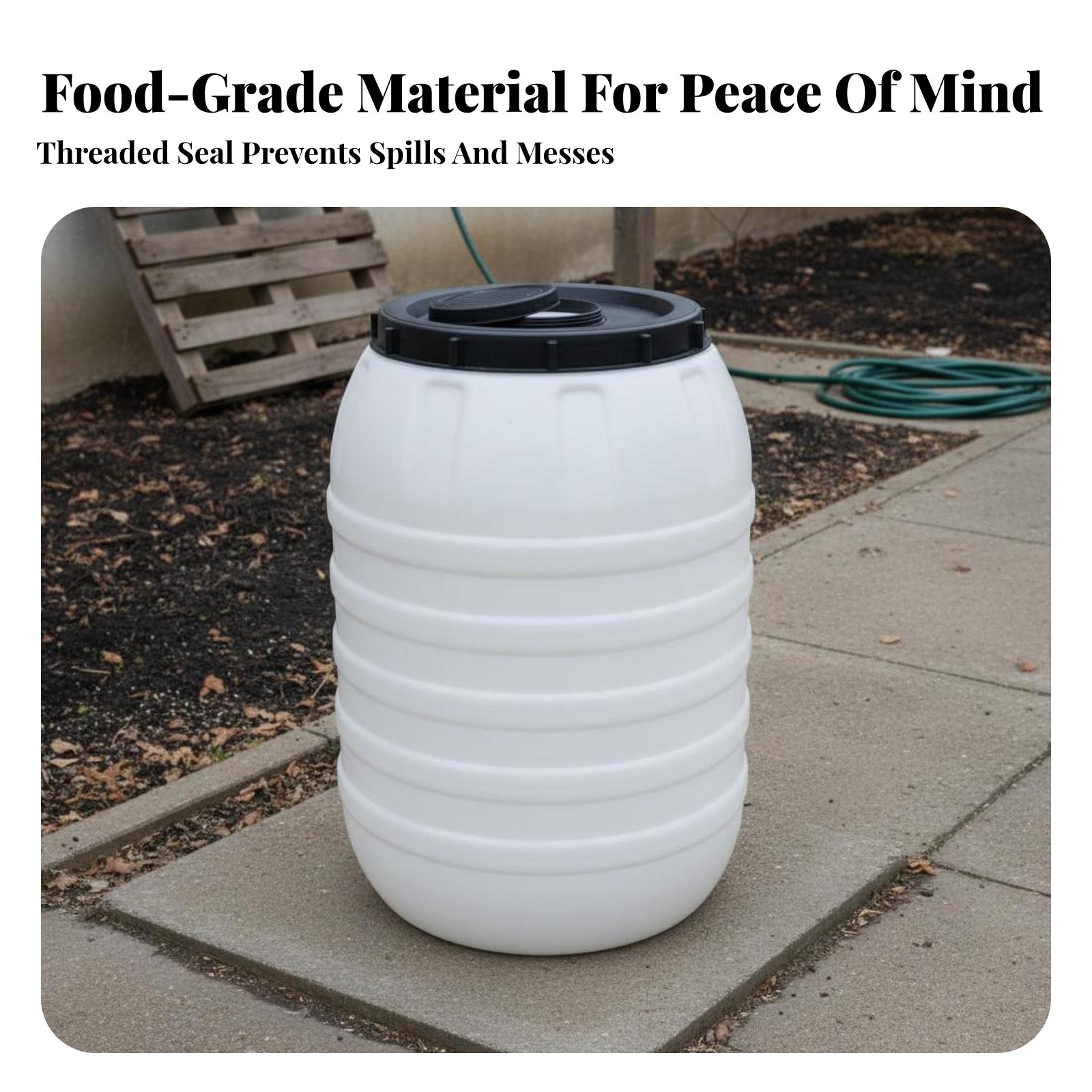 Food Grade Plastic Barrel Airt - Food Storage Airtight avis et prix