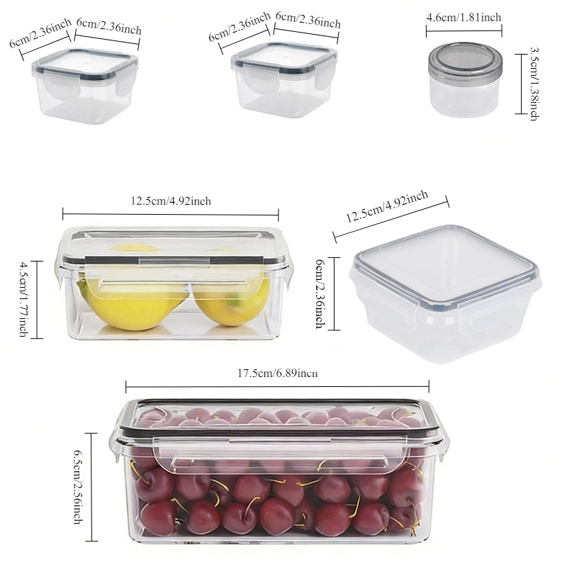 6-Piece Plastic Food Storage C - Food Storage Vegetables avis et prix