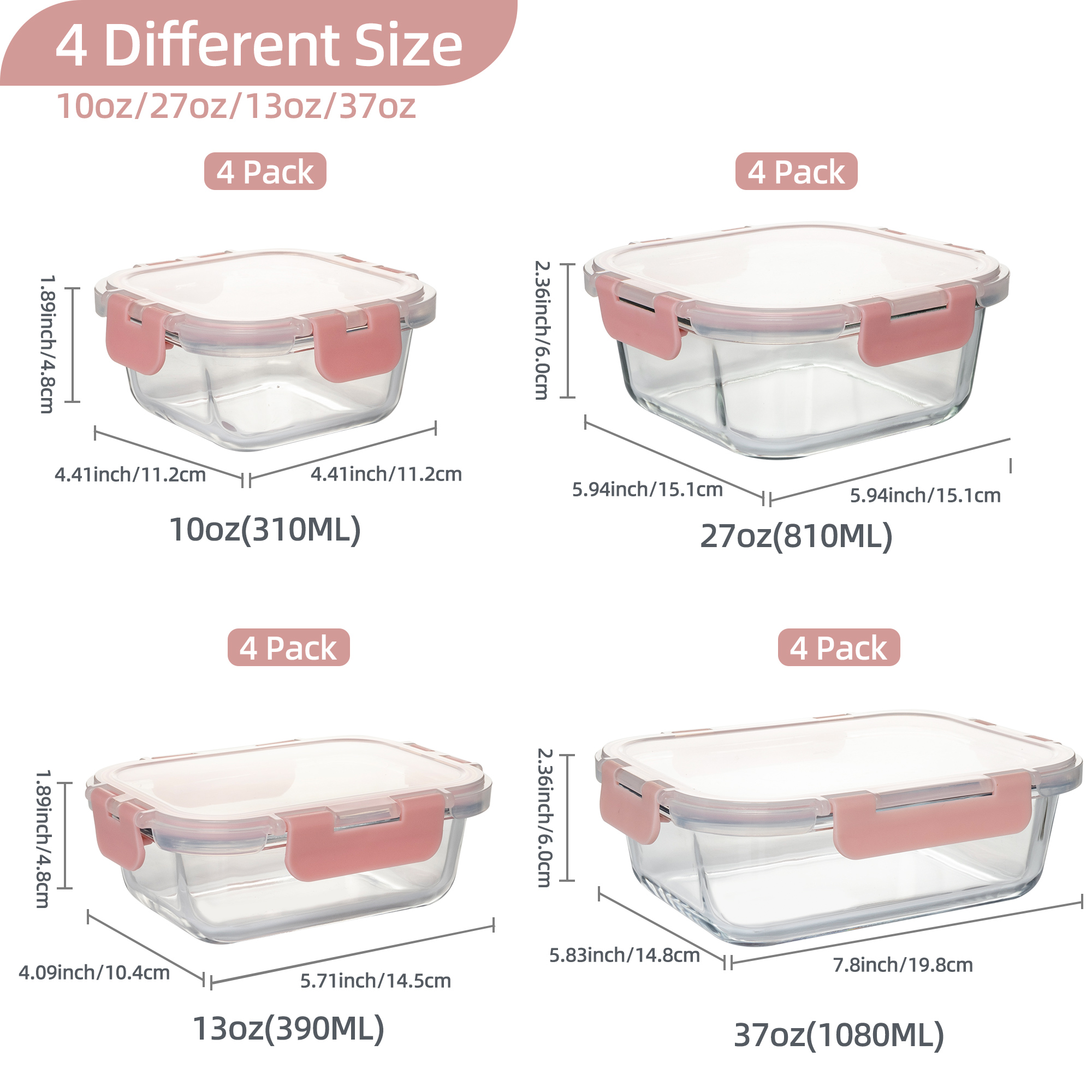 16-Piece Glass Food Storage Co - Food Storage Oven Safe avis et prix