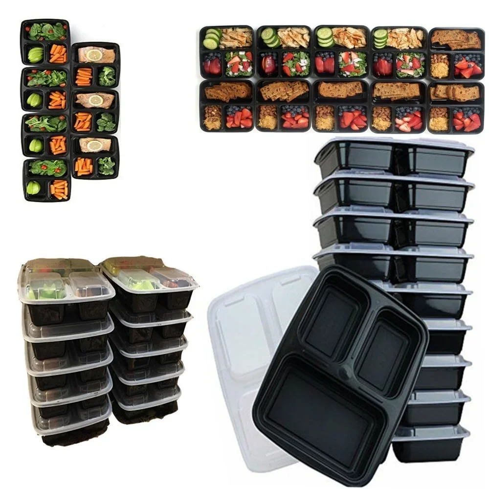7 Pack 3 Compartment Meal Prep - Food Storage Oven Safe avis et prix