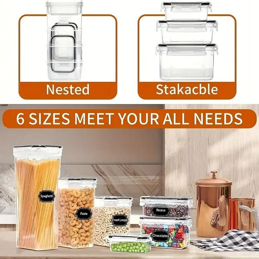 36 Pack Airtight Food Storage  - Food Storage Label avis et prix