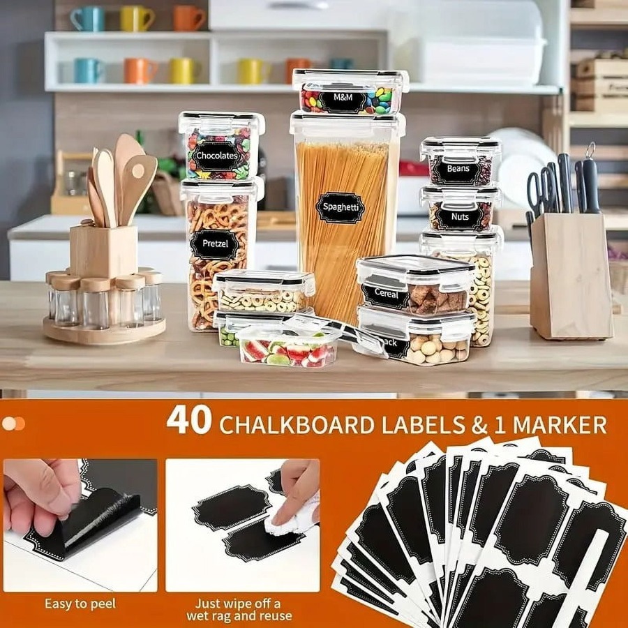36 Pack Airtight Food Storage  - Food Storage Label avis et prix