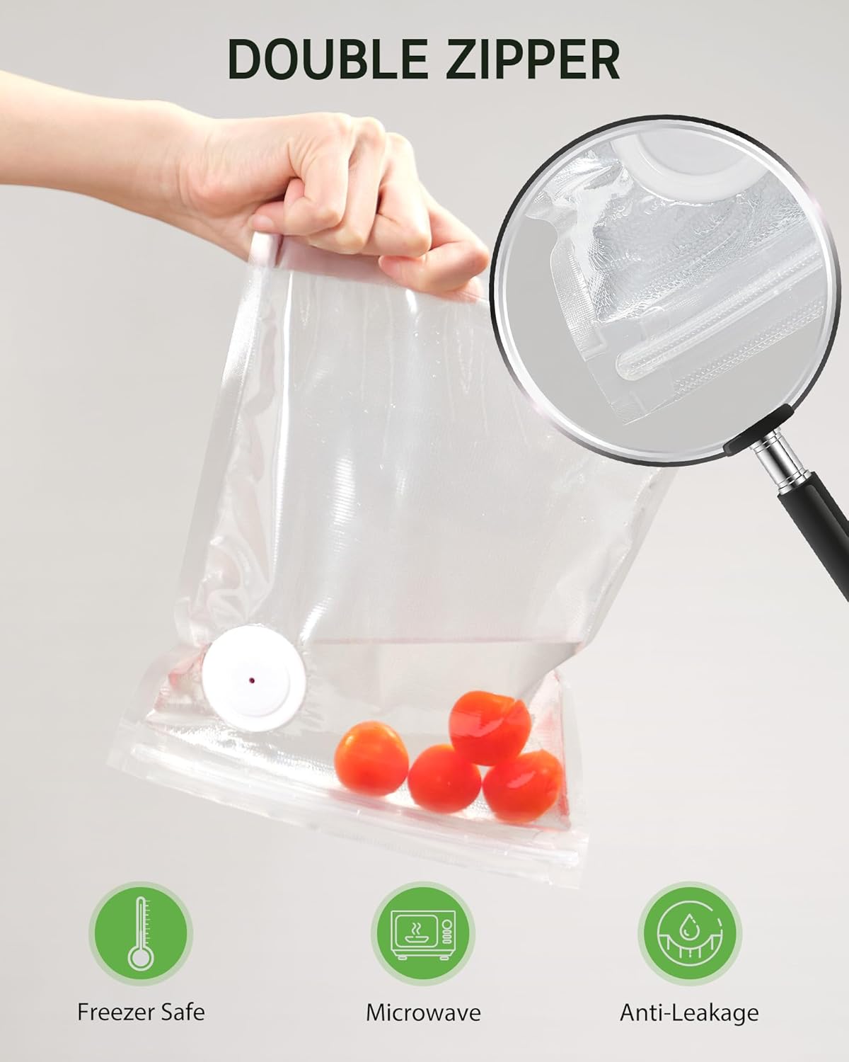 40 Pcs Vacuum Sealer Bags Reus - Food Storage Zipper Bags avis et prix
