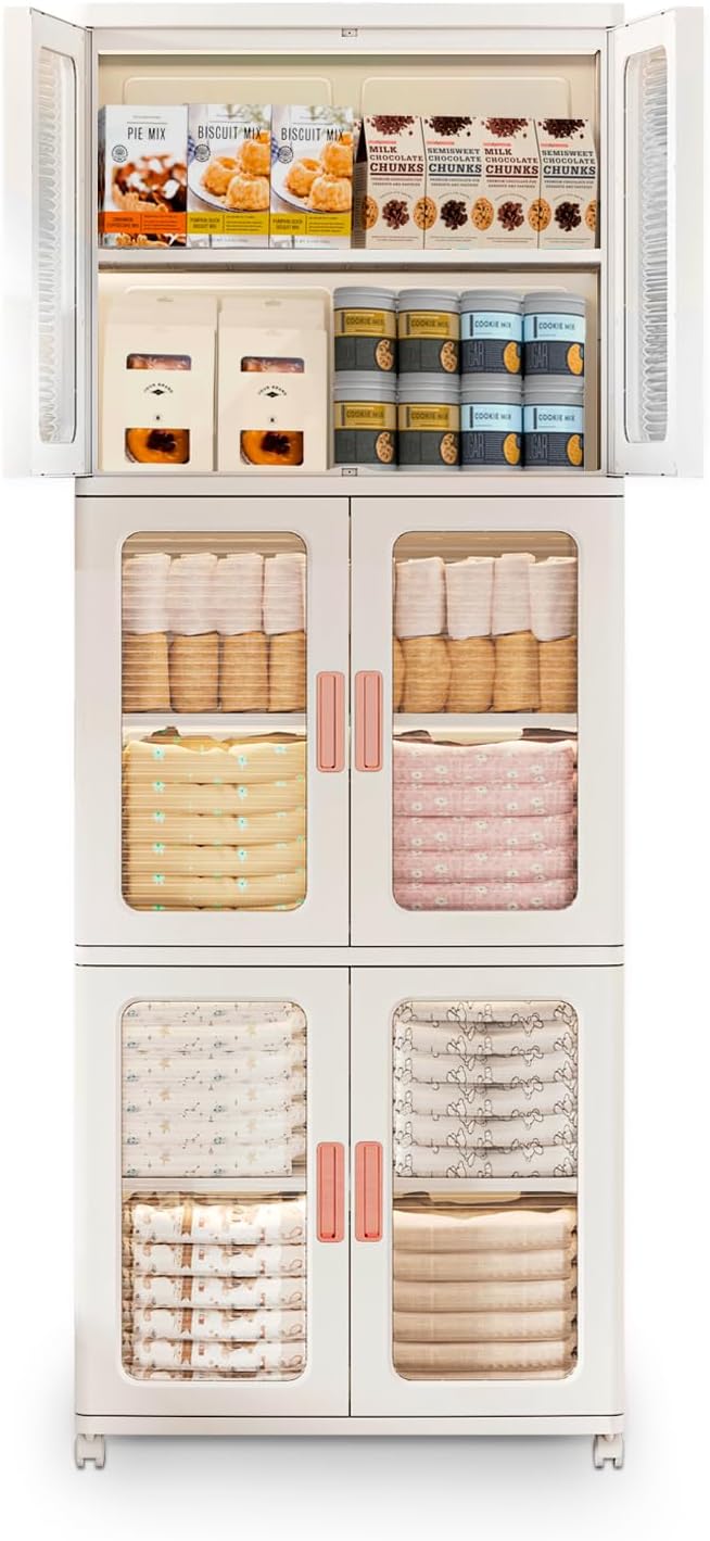 Storage Bins with Lids and Doo - Stackable Pantry Bin avis et prix