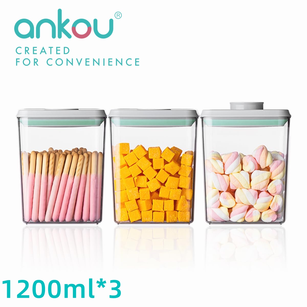 Ankou 3Pcs 1.2L Pop Airtight F - Food Storage Airtight avis et prix