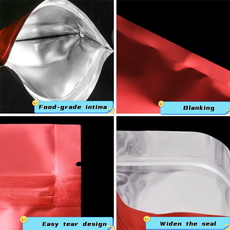 100 pcs Colorful Top Feed Foil - Food Storage Ziploc Bags avis et prix