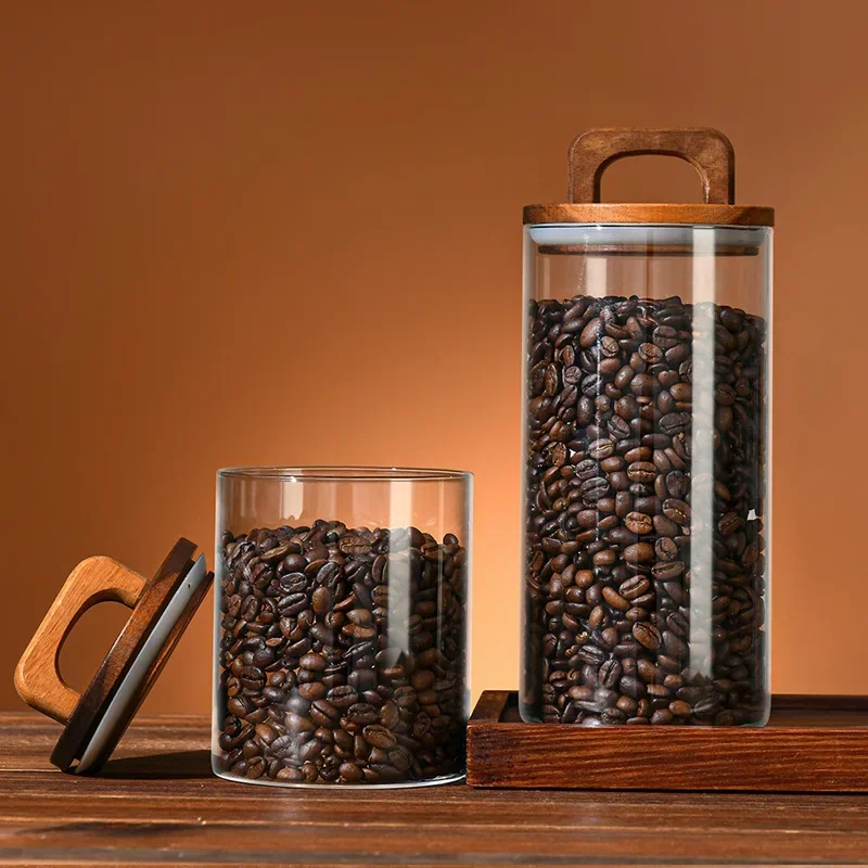 800-2100ml Wood Lid Glass Jar  - Food Storage Lidl avis et prix