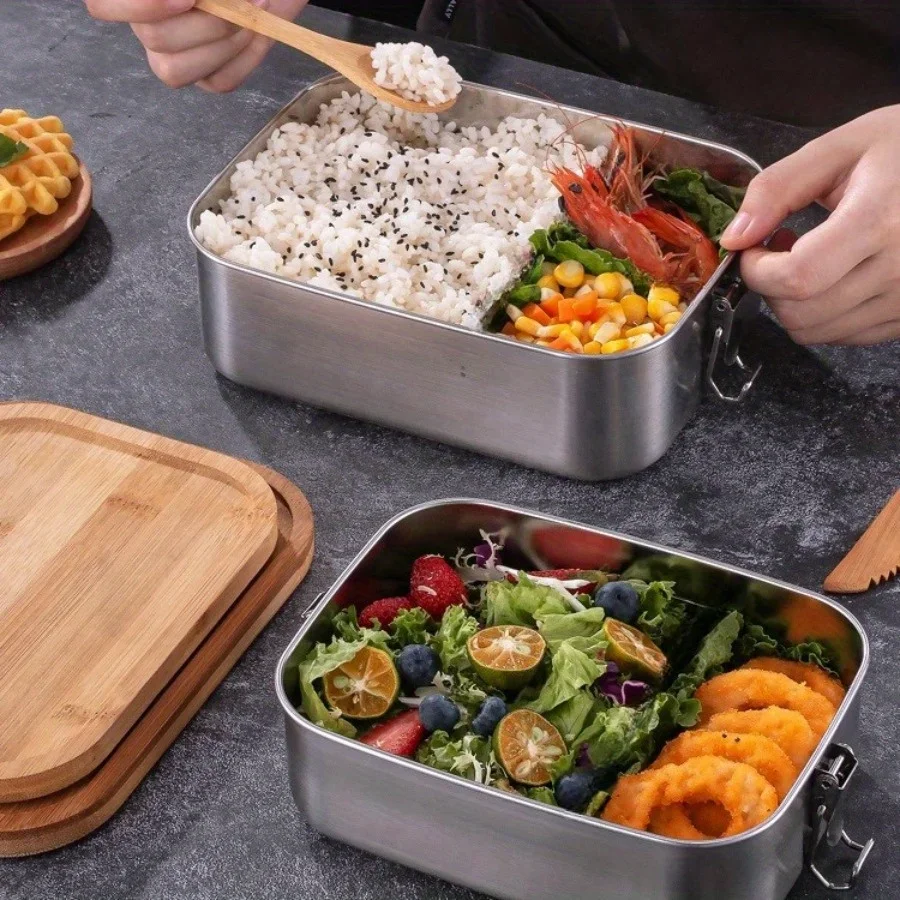 New 304 stainless steel bamboo - Food Storage Oven Safe avis et prix