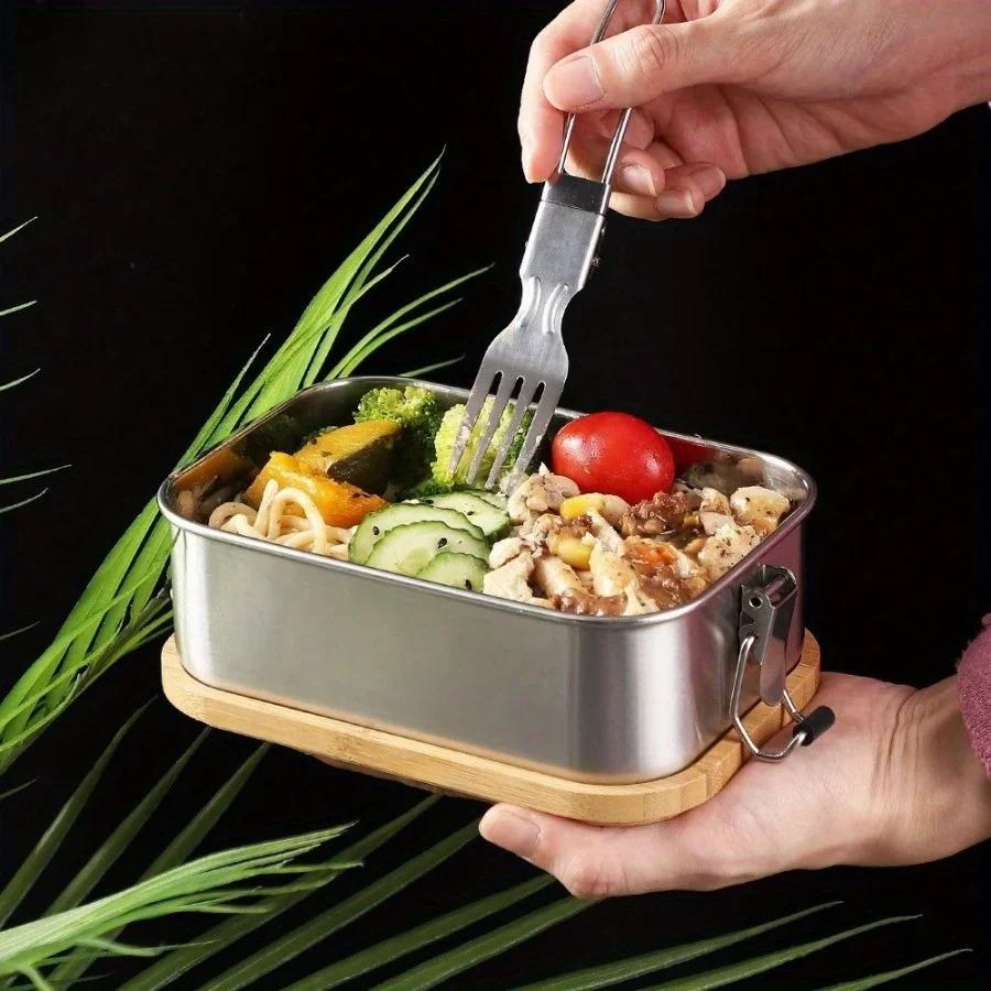 New 304 stainless steel bamboo - Food Storage Oven Safe avis et prix