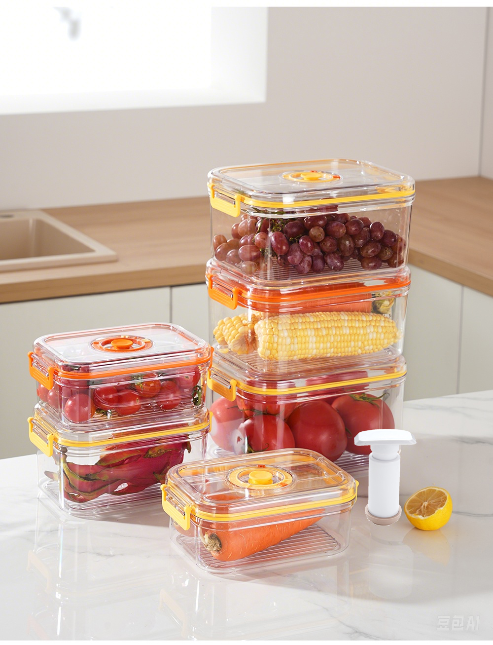 Vacuum Fresh-keeping Box Refri - Food Storage Cabinet For Kitchen avis et prix