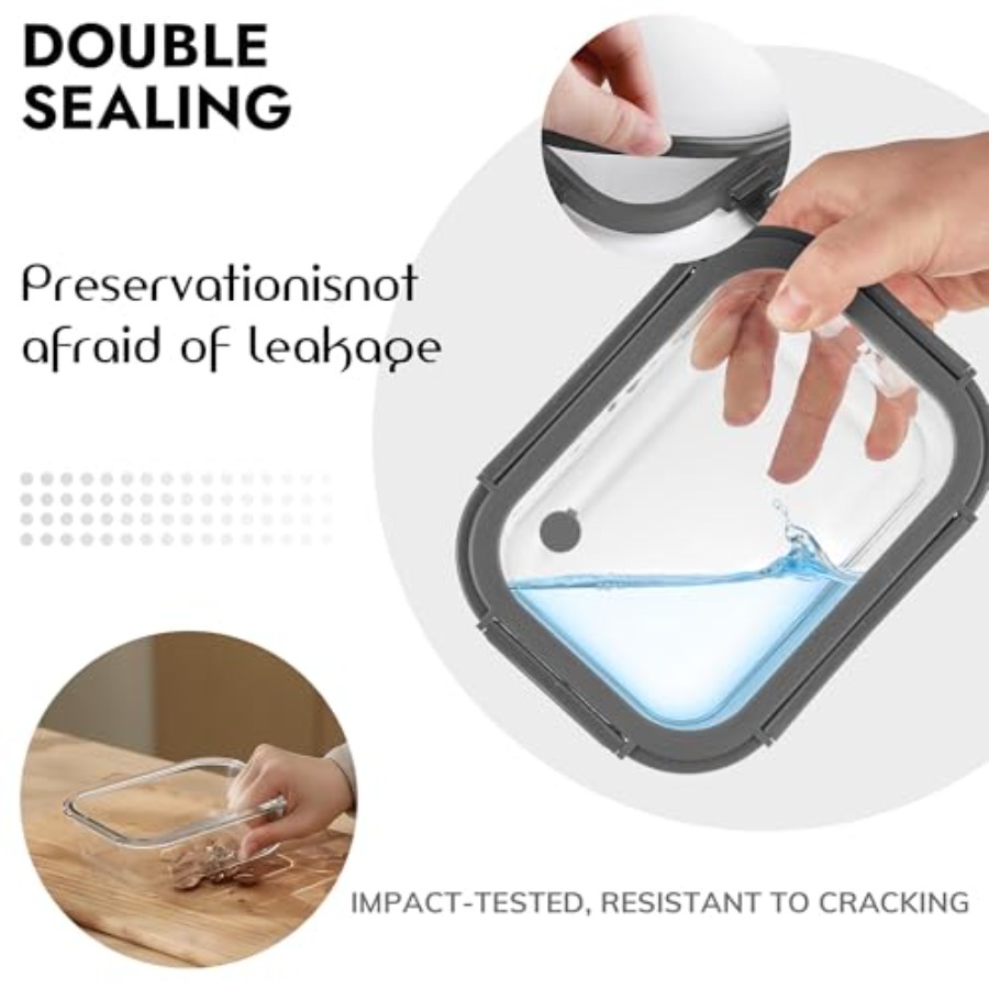 10-Pack Glass Food Storage Con - Food Storage Oven Safe avis et prix