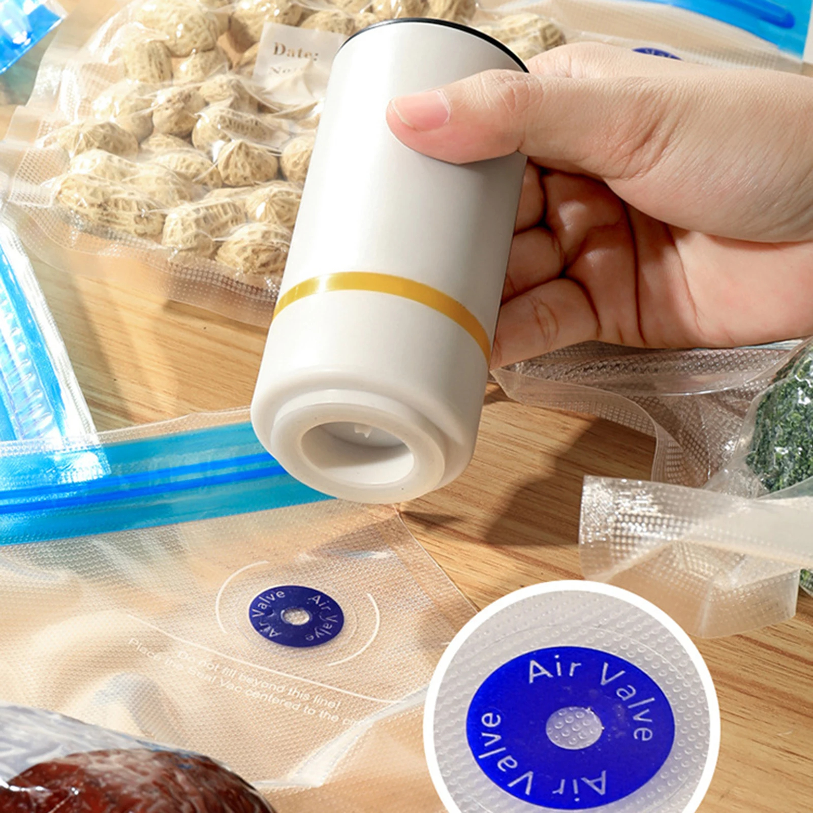 Reusable vacuum food storage b - Food Storage Zipper Bags avis et prix