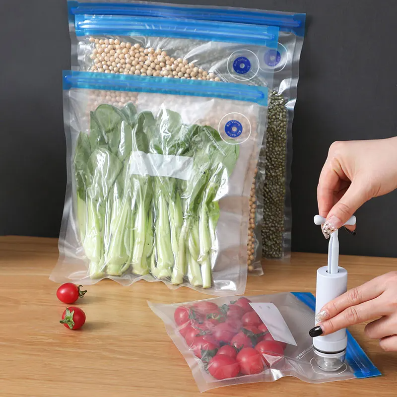 Reusable vacuum food storage b - Food Storage Zipper Bags avis et prix