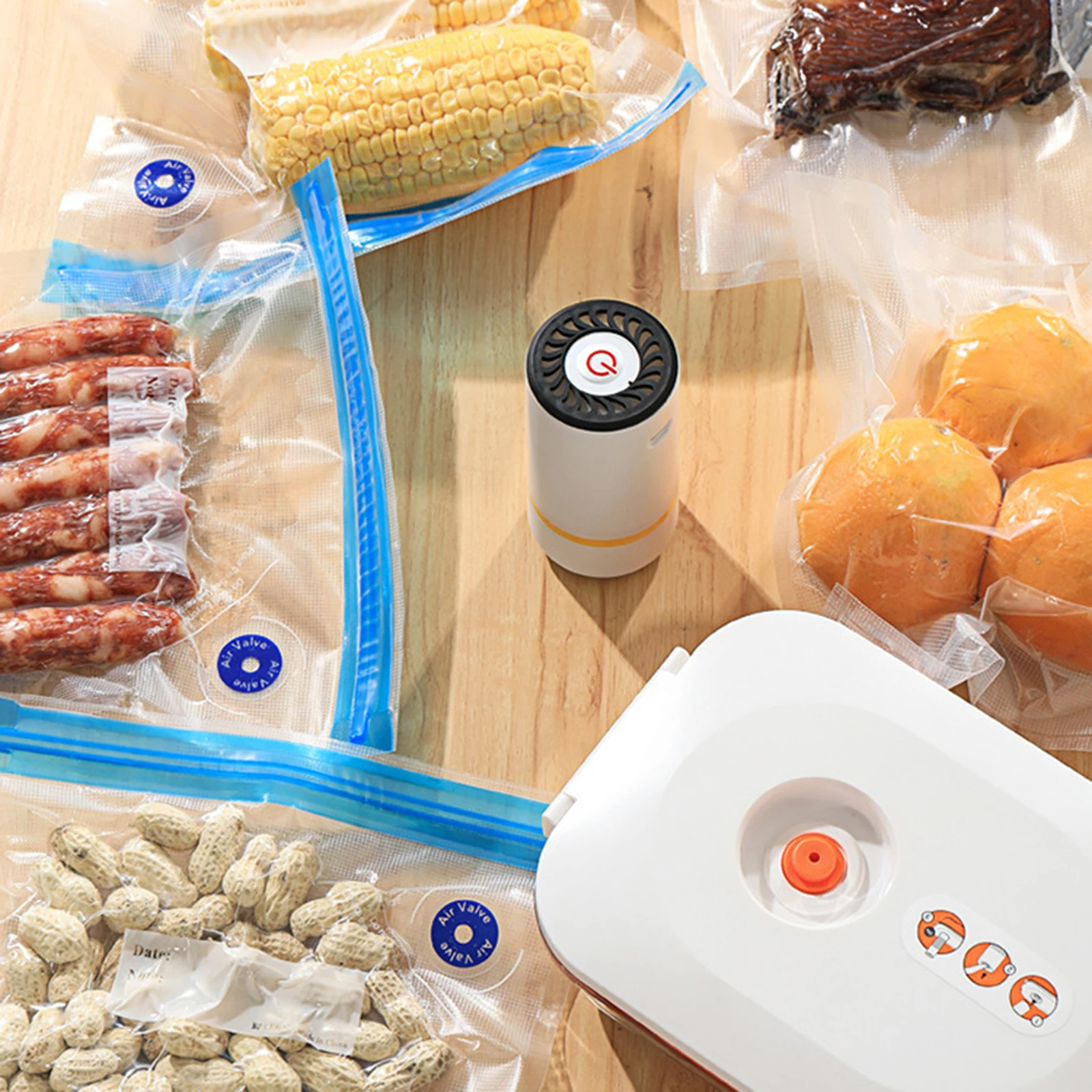Reusable vacuum food storage b - Food Storage Zipper Bags avis et prix