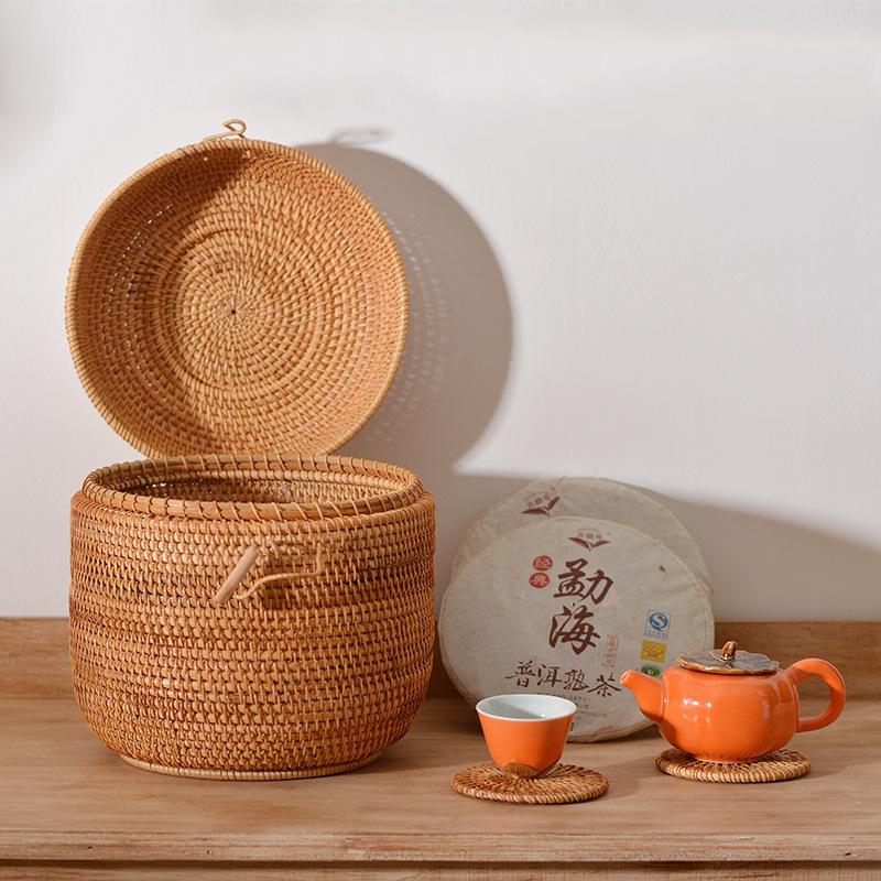 Handwoven Rattan Tea Storage B - Food Storage Oven Safe avis et prix