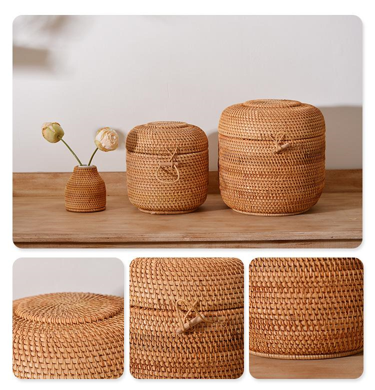 Handwoven Rattan Tea Storage B - Food Storage Oven Safe avis et prix