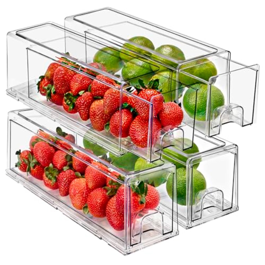 Small Clear Acrylic Storage Dr - Stackable Pantry Bin avis et prix