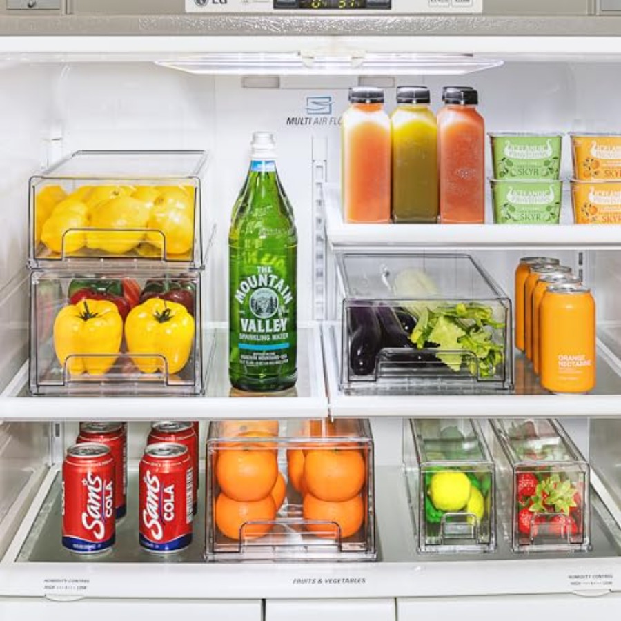 Small Clear Acrylic Storage Dr - Stackable Pantry Bin avis et prix