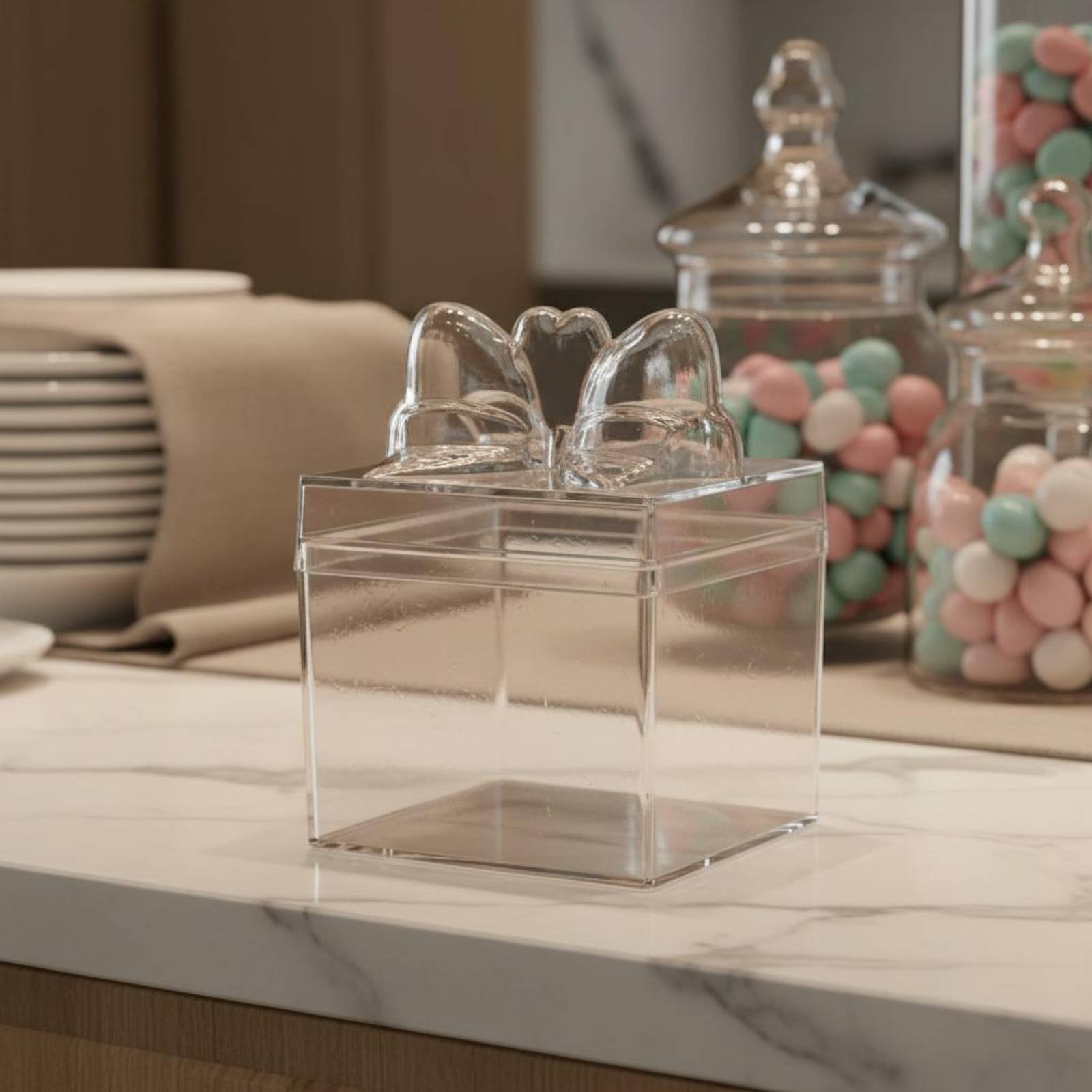 Clear Plastic Candy Box with R - Food Storage Box avis et prix