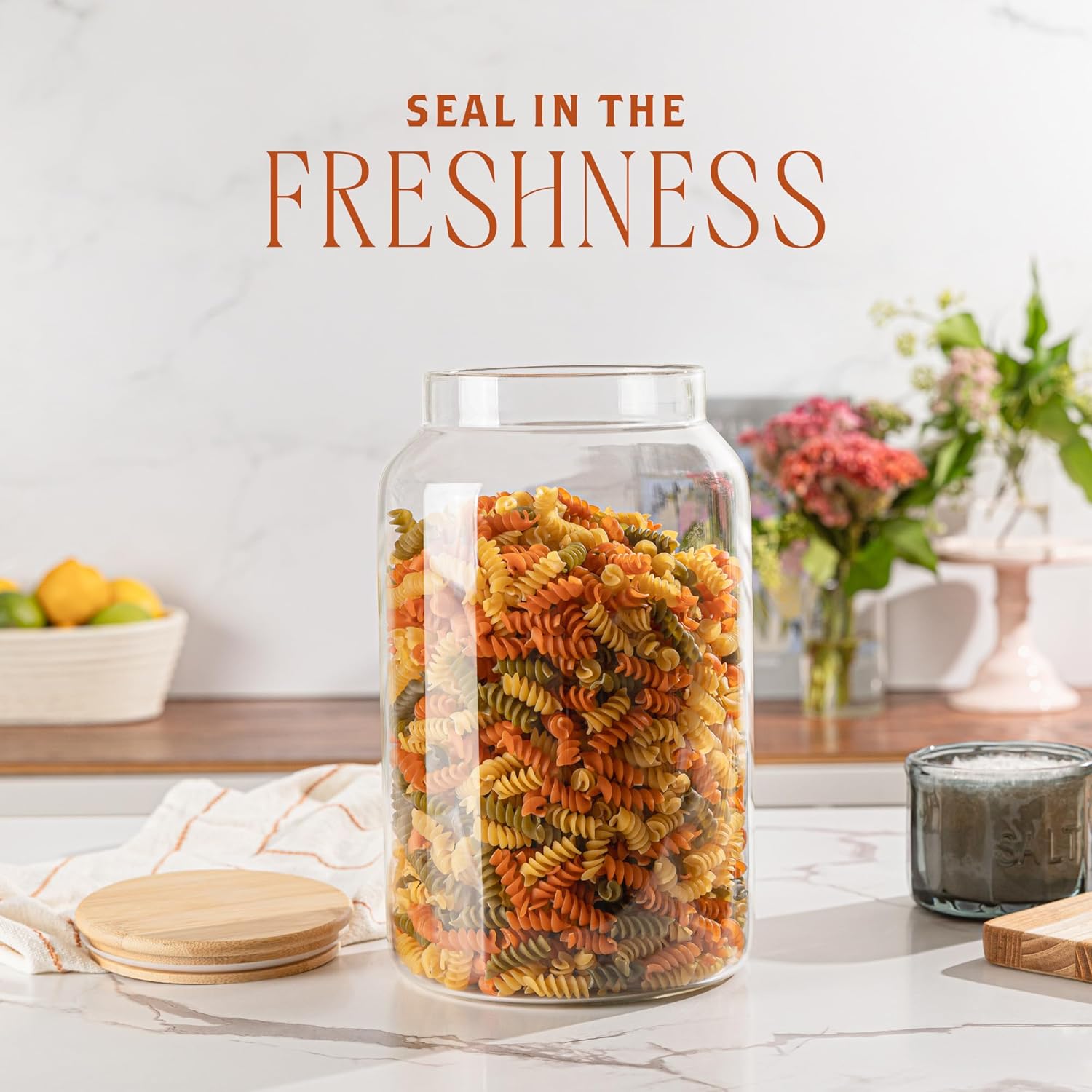 1 Gallon Glass Large Jar with  - Food Storage Airtight avis et prix