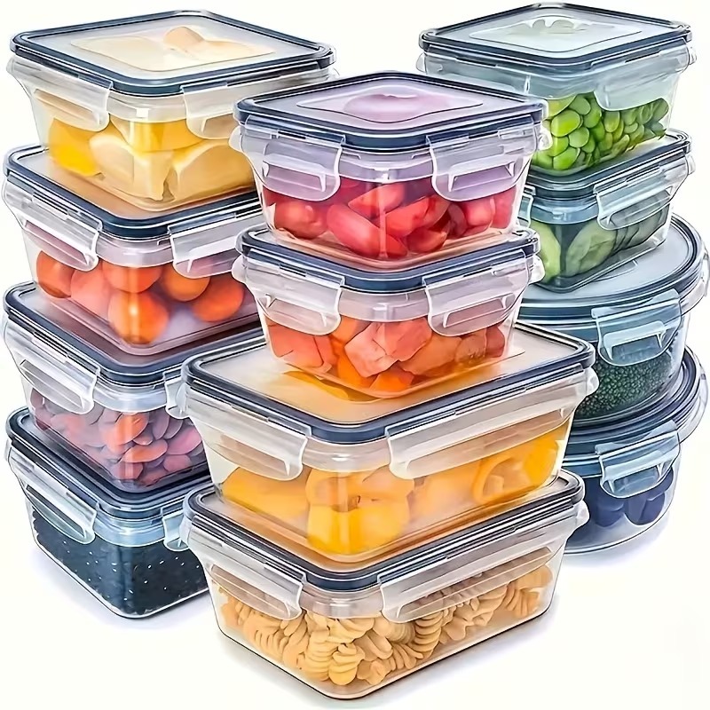4-Piece Clear Food Storage Con - Food Storage Vegetables avis et prix