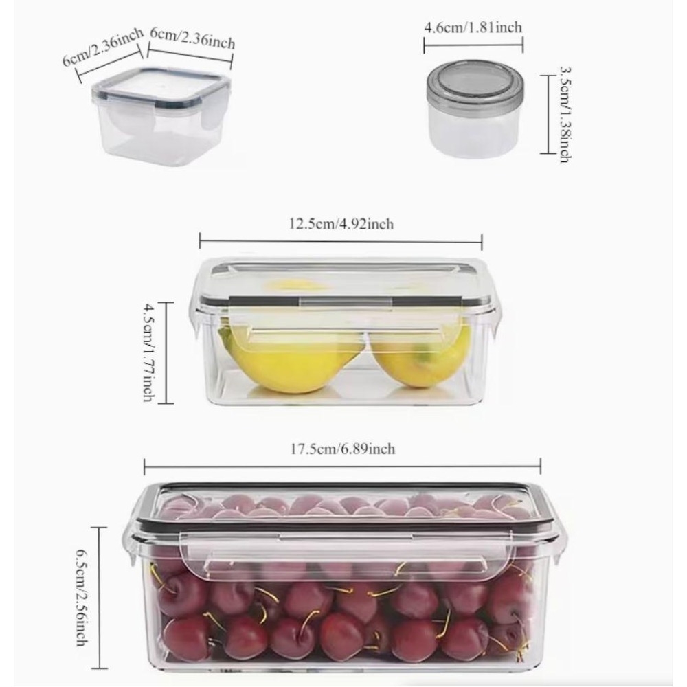 4-Piece Clear Food Storage Con - Food Storage Vegetables avis et prix
