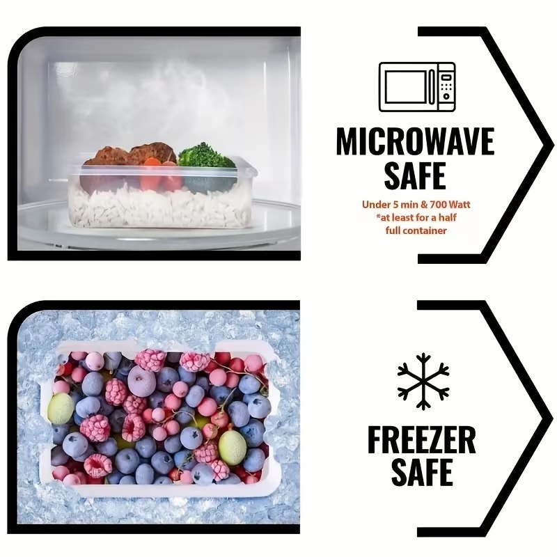 4-Piece Clear Food Storage Con - Food Storage Vegetables avis et prix