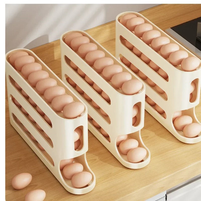 4 Layers Automatic Rolling Egg - Food Storage Cabinet For Kitchen avis et prix