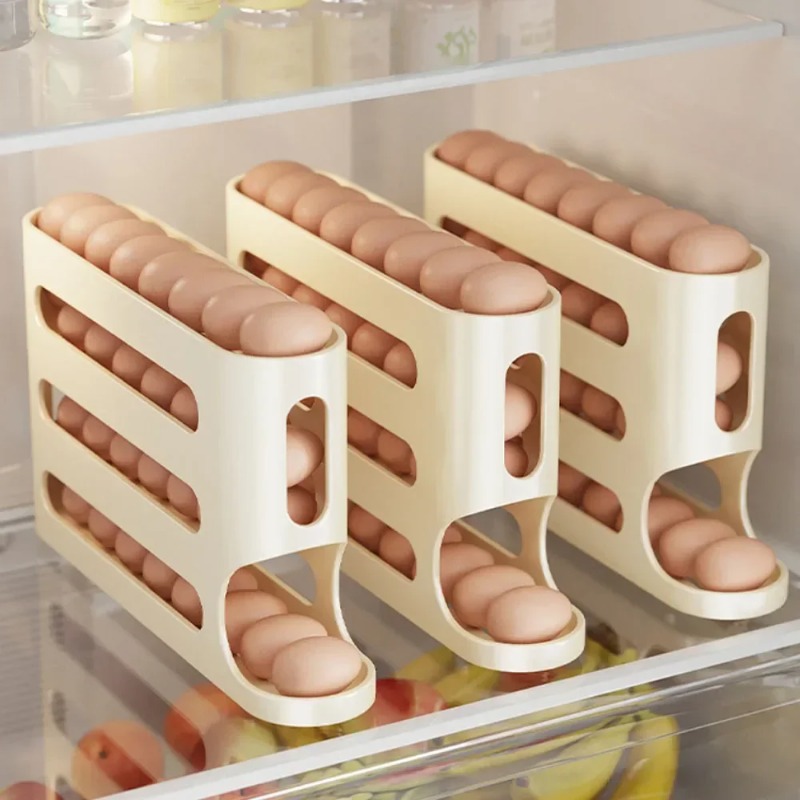 4 Layers Automatic Rolling Egg - Food Storage Cabinet For Kitchen avis et prix