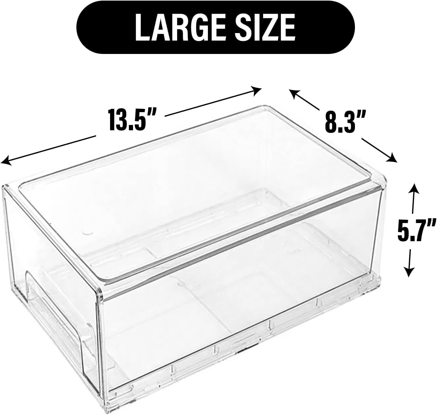 Clear Plastic Stackable Storag - Stackable Pantry Bin avis et prix