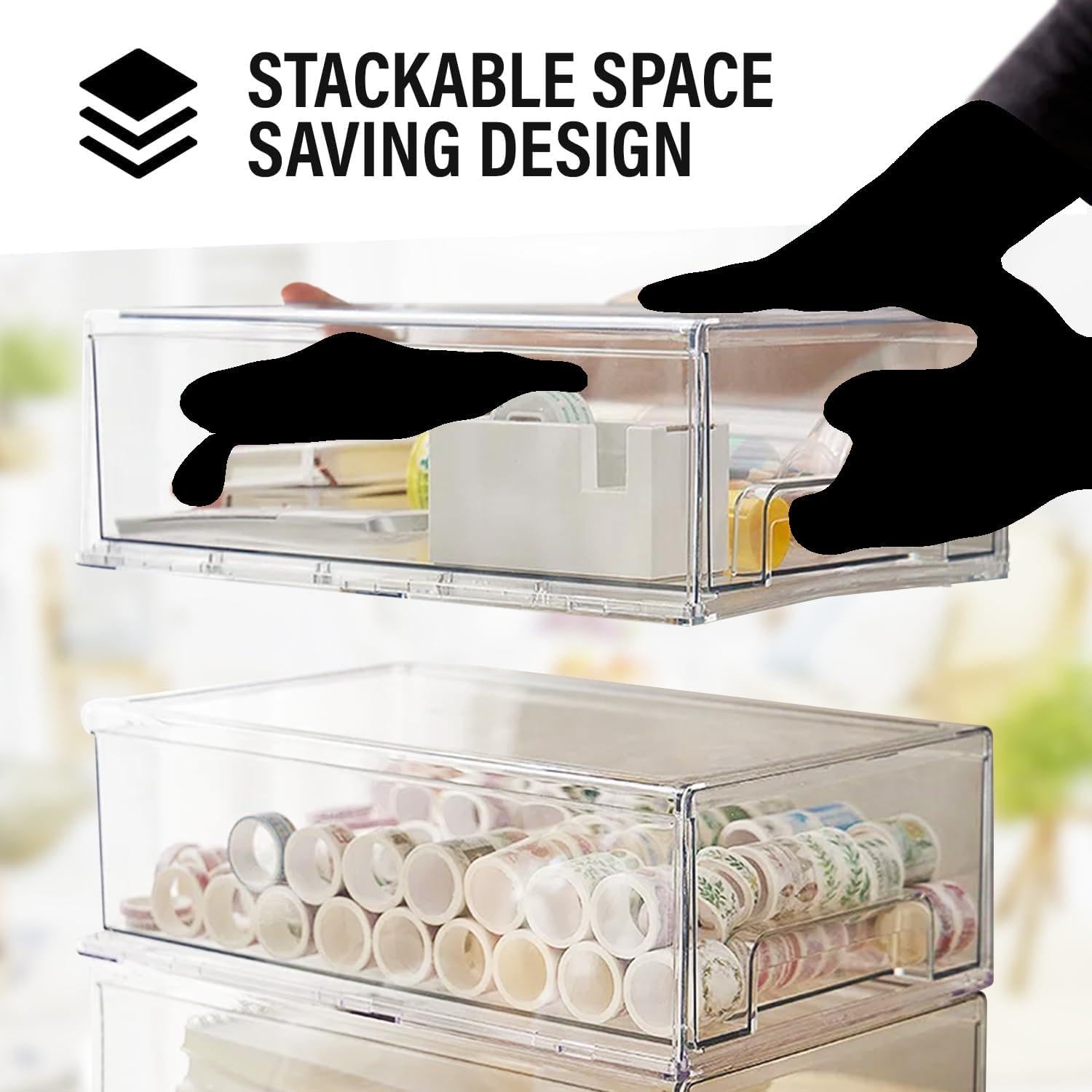 Clear Plastic Stackable Storag - Stackable Pantry Bin avis et prix