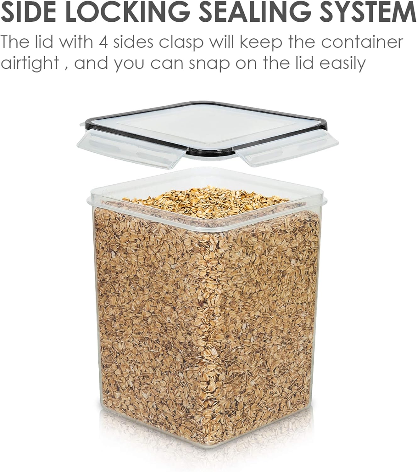 4 PCS Large Food Storage Conta - Food Storage Airtight avis et prix