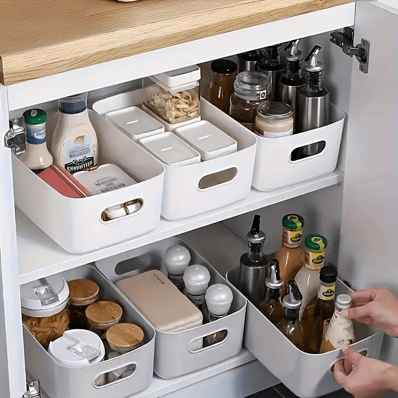 4pcs Stackable Plastic Storage - Stackable Pantry Bin avis et prix