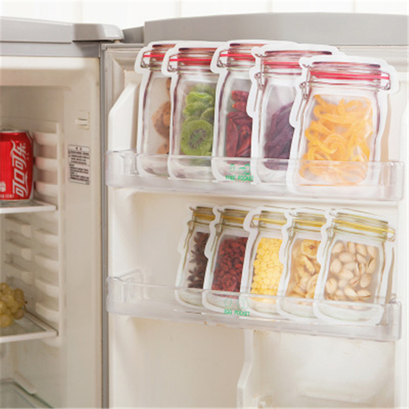 Reusable Mason Jar Zipper Bags - Food Storage Ziploc Bags avis et prix