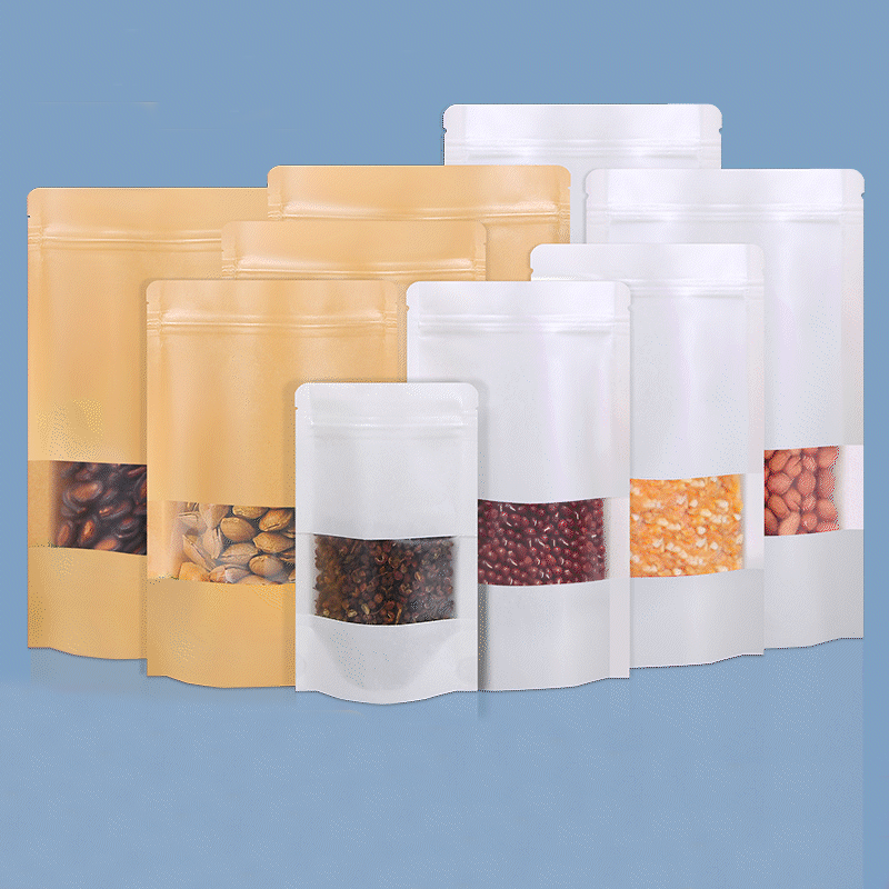 50/100pcs kraft paper zipper l - Food Storage Zipper Bags avis et prix