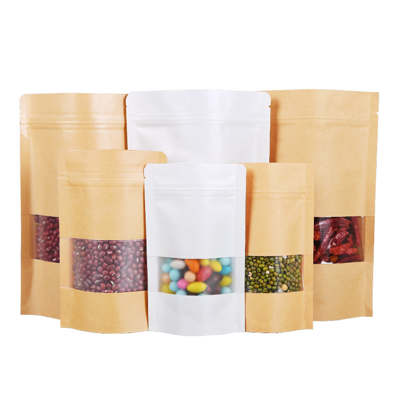 50/100pcs kraft paper zipper l - Food Storage Zipper Bags avis et prix