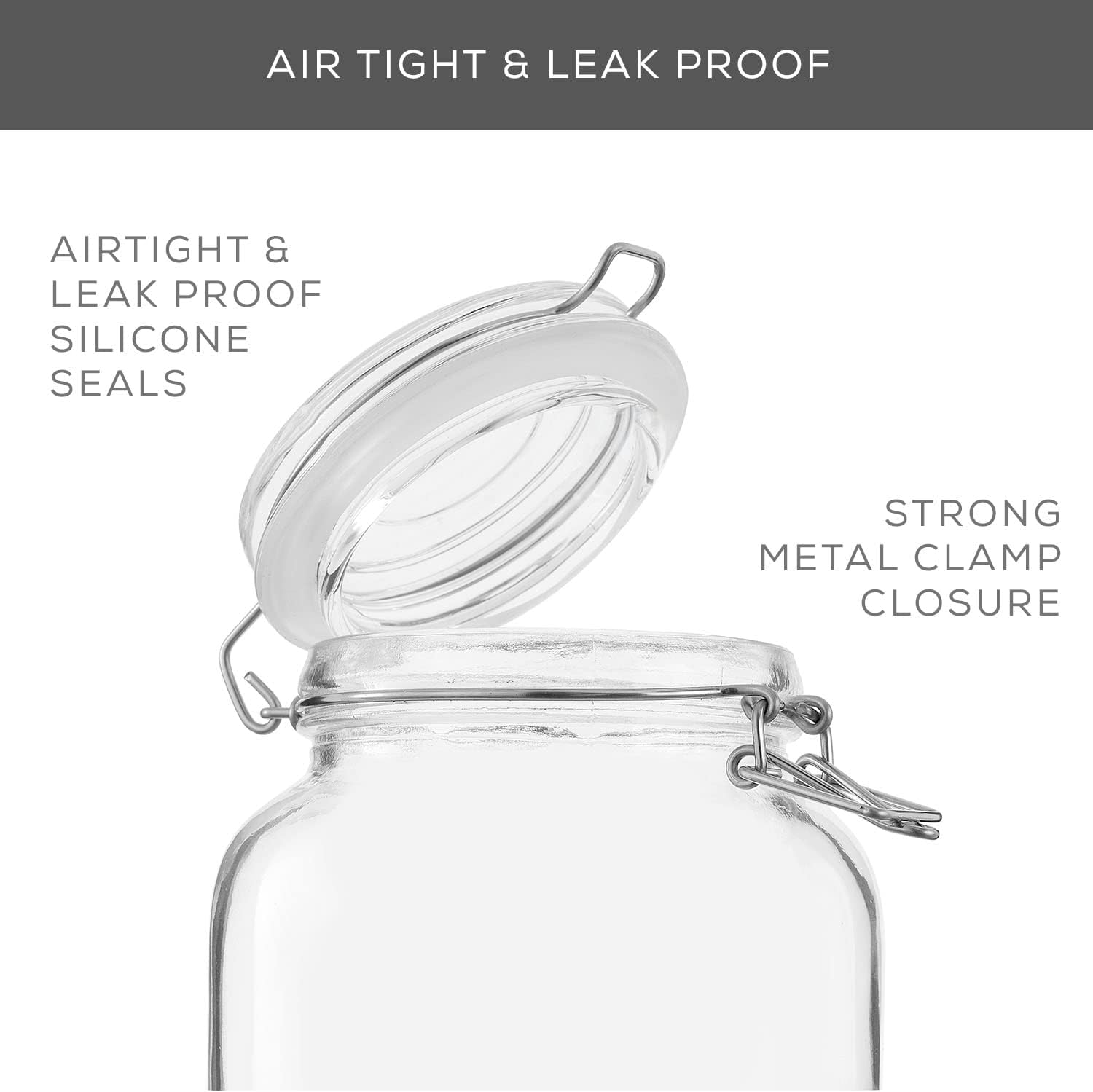 Airtight Glass Jars with Lids  - Food Storage Airtight avis et prix