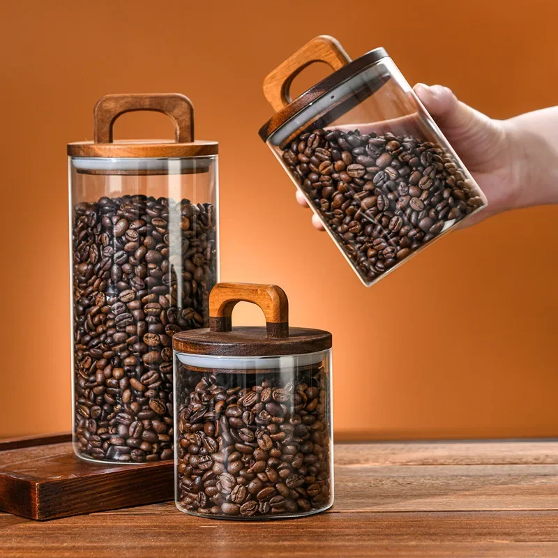 800-2100ml Wood Lid Glass Jar  - Food Storage Lidl avis et prix