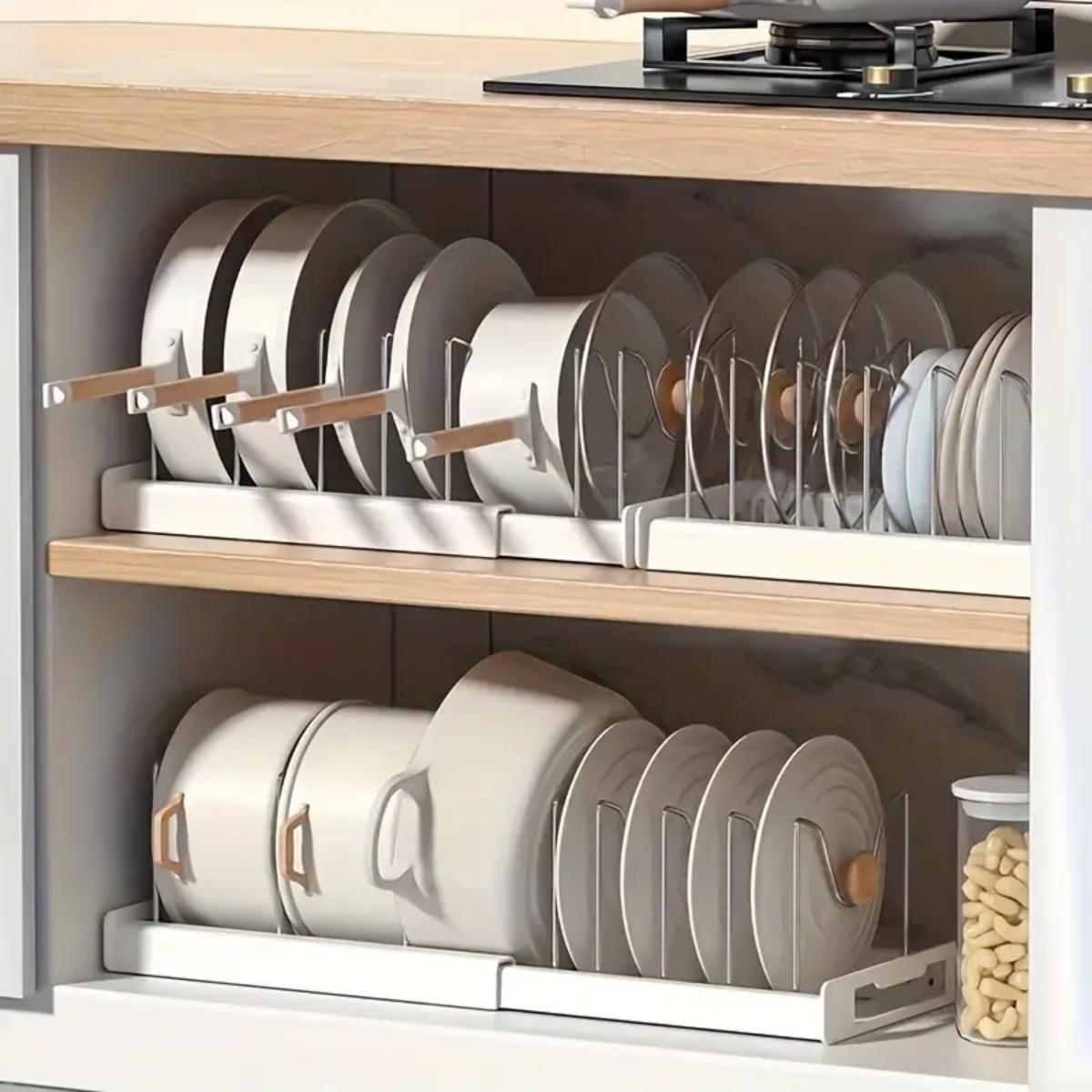 Expandable Kitchen Pot Pan Org - Food Storage Kitchen Cabinet avis et prix